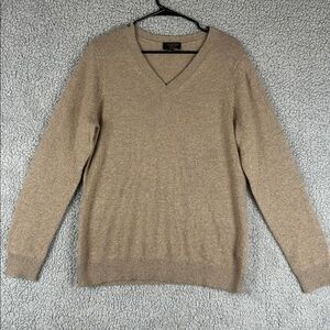 Cashmere Charter Club Luxury Metallic V-Neck Sweater Women’s, Size XL